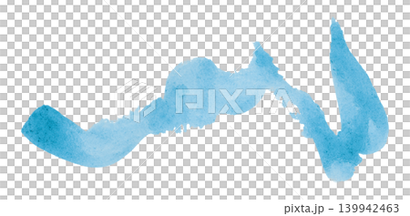 Light blue brush isolated on transparent background Light blue watercolor Light blue brush isolated on transparent background Light blue watercolor 139942463