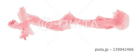 pink brush isolated on transparent background pink watercolor 139942466