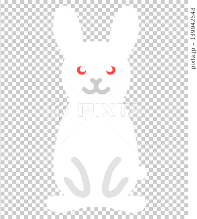 白兔（透明背景/PNG） 139942548