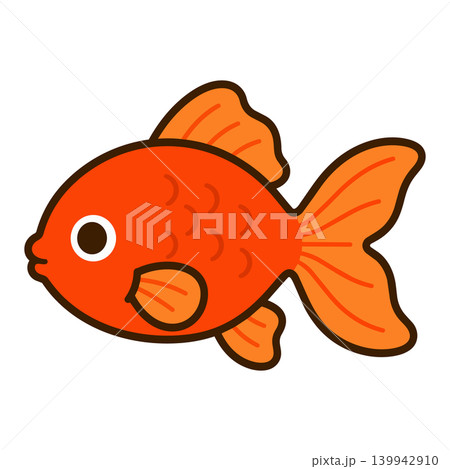 縁日をイメージした金魚イラスト 139942910