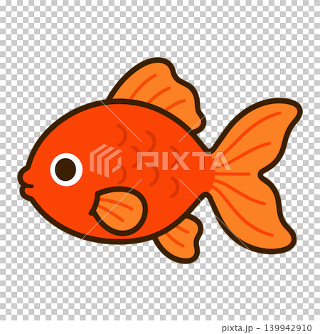 縁日をイメージした金魚イラスト 139942910