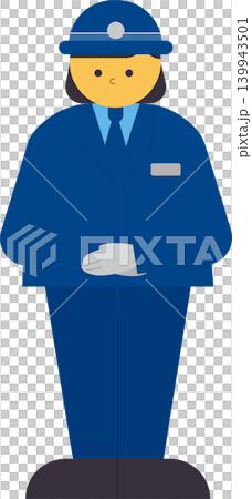 案内をする女性駅員 案内をする女性駅員 139943501