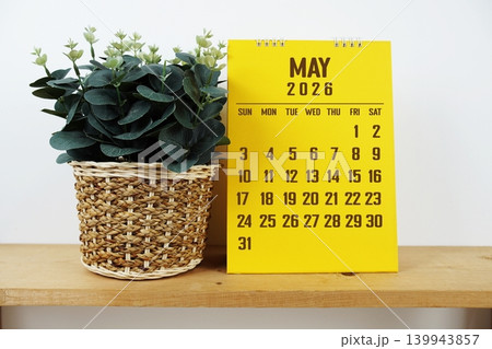 May 2026 annual monthly desk calendar for planning and management 139943857