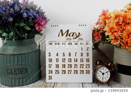 May 2026 annual monthly desk calendar for planning and management 139943859