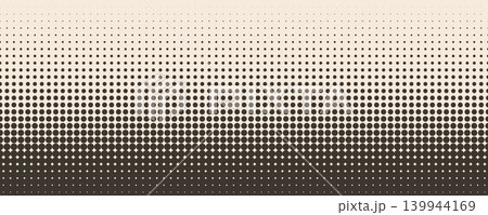Retro beige halftone gradient background. Vintage fading repeating polka dot texture. Repeated dotted gradation pattern. Vanish comic pop art overlay backdrop. Vector cartoon raster effect wallpaper Retro beige halftone gradient background. Vintage fading repeating polka dot texture. Repeated dotted gradation pattern. Vanish comic pop art overlay backdrop. Vector cartoon raster effect wallpaper 139944169