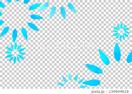 A simple light blue flower illustration A simple light blue flower illustration 139944628