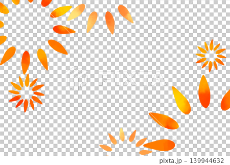 Orange simple flower illustration Orange simple flower illustration 139944632