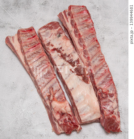 Raw pork ribs Raw pork ribs 139944681