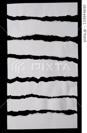 Ripped paper strips Ripped paper strips 139944690