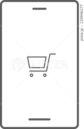 スマホ画面アイコン　ショッピングカート 139946277