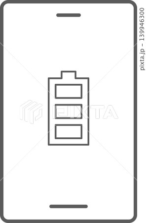 スマホ画面アイコン バッテリー スマホ画面アイコン バッテリー 139946300