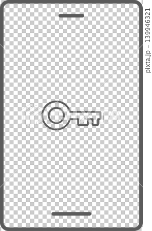 スマホ画面アイコン　鍵 139946321