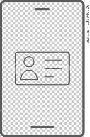 スマホ画面アイコン　身分証 139946326