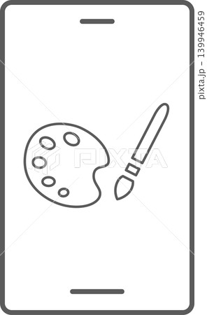 スマホ画面アイコン ペイント スマホ画面アイコン ペイント 139946459