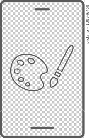 スマホ画面アイコン ペイント スマホ画面アイコン ペイント 139946459