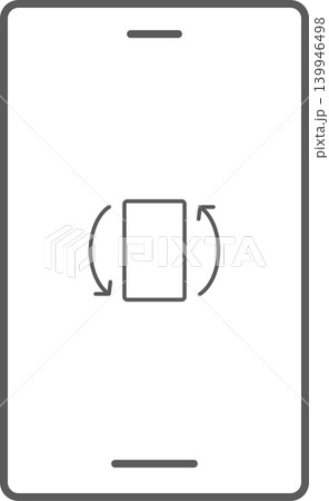 スマホ画面アイコン 画面回転 スマホ画面アイコン 画面回転 139946498