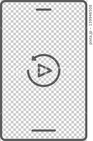 スマホ画面アイコン 再生 ループ スマホ画面アイコン 再生 ループ 139946508