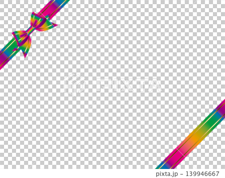 Large ribbon butterfly, line, diagonal F, 22 rainbow poles Large ribbon butterfly, line, diagonal F, 22 rainbow poles 139946667