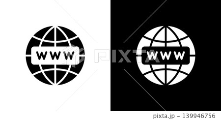 地球とwwwのインターネットアイコン 139946756