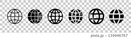 Earth and Network Icon Set Earth and Network Icon Set 139946767