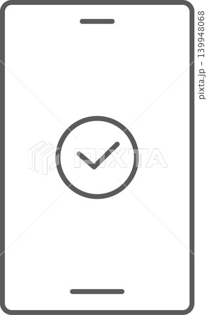 スマホ画面アイコン チェック スマホ画面アイコン チェック 139948068