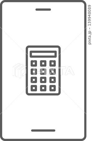 スマホ画面アイコン 計算機 スマホ画面アイコン 計算機 139948089