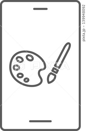 スマホ画面アイコン ペイント スマホ画面アイコン ペイント 139948092