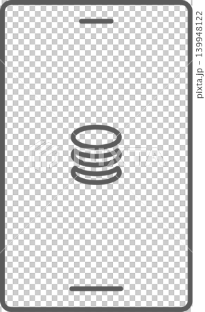 Smartphone screen icon: Coin Smartphone screen icon: Coin 139948122