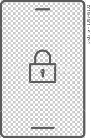 スマホ画面アイコン　ロック 139948132