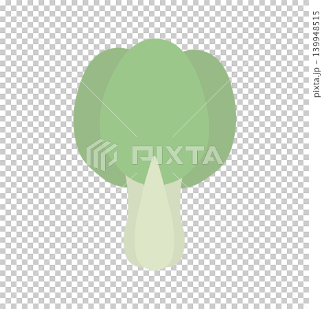 Simple color icon illustration of bok choy Simple color icon illustration of bok choy 139948515