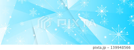 Low poly geometric Christmas winter abstract background 139948566