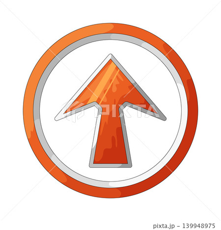 Illustration of Arrow Circle Up 139948975