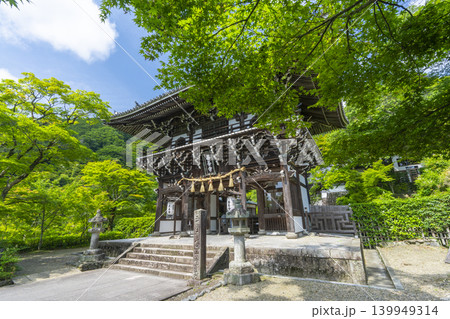 新緑の京都　善峯寺　山門（仁王門） 139949314