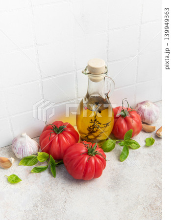 Fresh mediterranean ingredients for healthy cooking Fresh mediterranean ingredients for healthy cooking 139949363