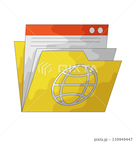 Illustration of Folder Illustration of Folder 139949447