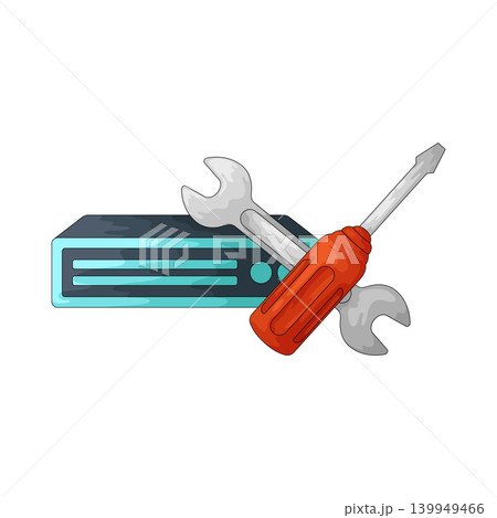 Illustration of Server Maintenance 139949466