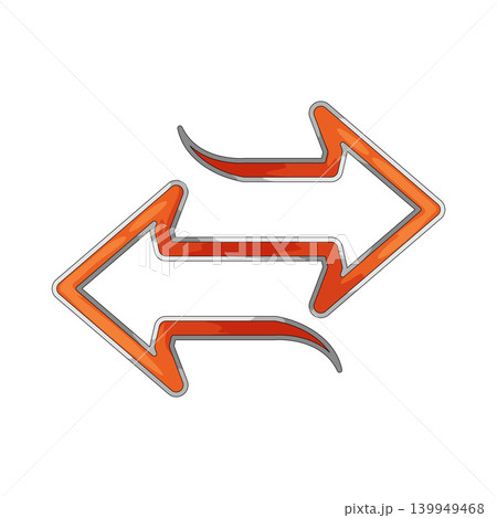 Illustration of Arrow Transfer Illustration of Arrow Transfer 139949468