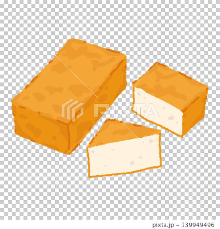 Illustration of deep-fried tofu Illustration of deep-fried tofu 139949496
