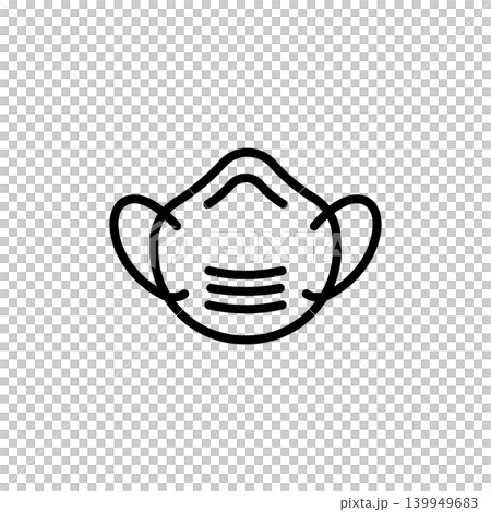 N95 Respirator Mask Icon N95 Respirator Mask Icon 139949683