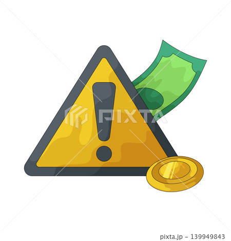 Illustration of Crisis Warning Illustration of Crisis Warning 139949843