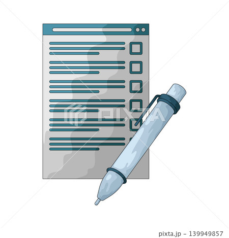Illustration of Paper Survey Illustration of Paper Survey 139949857