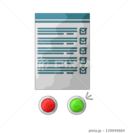 Illustration of Yes No Survey 139949864