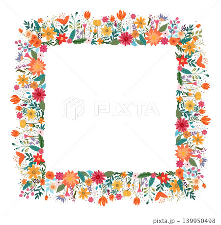 Wildflower Flower Border Wild Flowers Floral Frame Wildflower Flower Border Wild Flowers Floral Frame 139950498