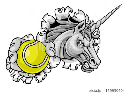 Unicorn Horse Stallion Basketball Sports Mascot Unicorn Horse Stallion Basketball Sports Mascot 139950604