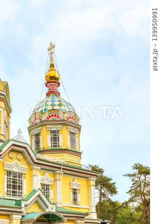 domes of Ascension Cathedral in Almaty domes of Ascension Cathedral in Almaty 139950991