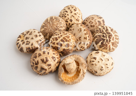 Dried shiitake mushroom, organic nature healthy food. Dried shiitake mushroom, organic nature healthy food. 139951845
