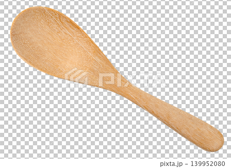 Single wooden rice spoon or paddle isolated. Handcrafted kitchen utensil made from natural wood with a smooth finish and visible grain. Ideal for organic cooking and food serving. Single wooden rice spoon or paddle isolated. Handcrafted kitchen utensil made from natural wood with a smooth finish and visible grain. Ideal for organic cooking and food serving. 139952080