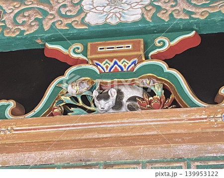日光東照宮 眠り猫の彫刻 日本文化と歴史を感じる名所 日光東照宮 眠り猫の彫刻 日本文化と歴史を感じる名所 139953122