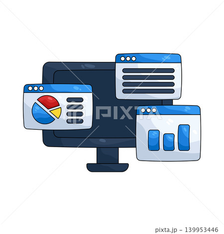Illustration of Website Illustration of Website 139953446