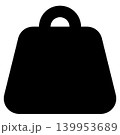 おもり(ウエイト)のシルエットアイコン 139953689